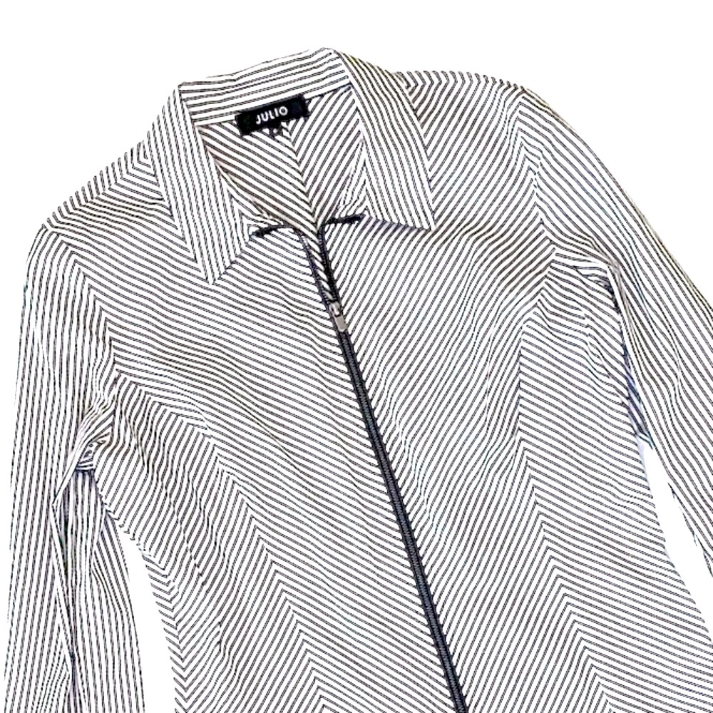 🖤🤍 Julio Zip front long sleeve top